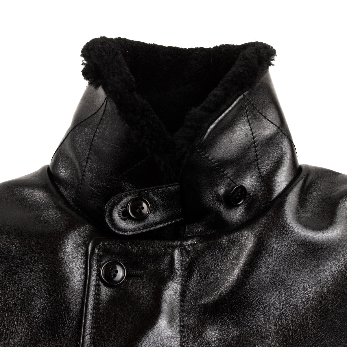 Y'2 Leather Aniline Horse N-1 Deck Jacket - Black (LN-1) - Standard & Strange