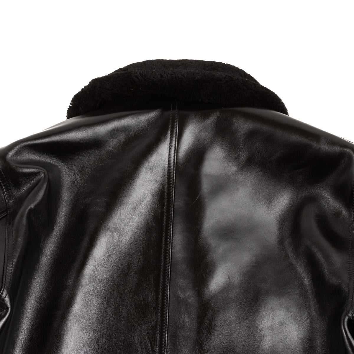 Y'2 Leather Aniline Horse N-1 Deck Jacket - Black (LN-1) - Standard & Strange