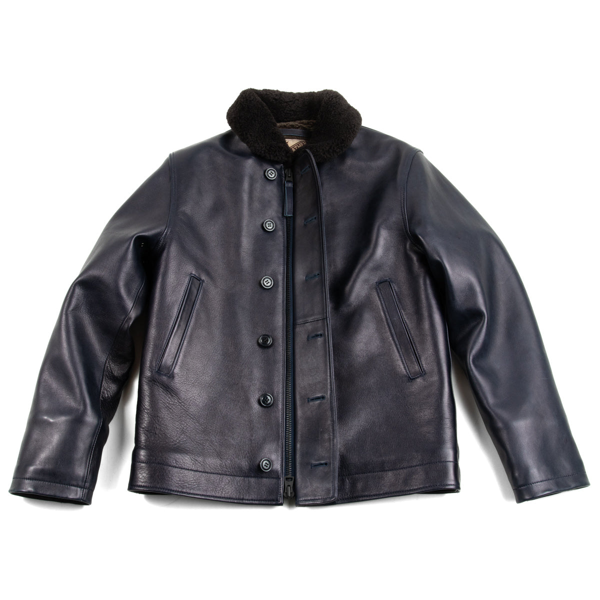 Y'2 Leather Indigo Horse N-1 Deck Jacket (IN-1) - Standard & Strange