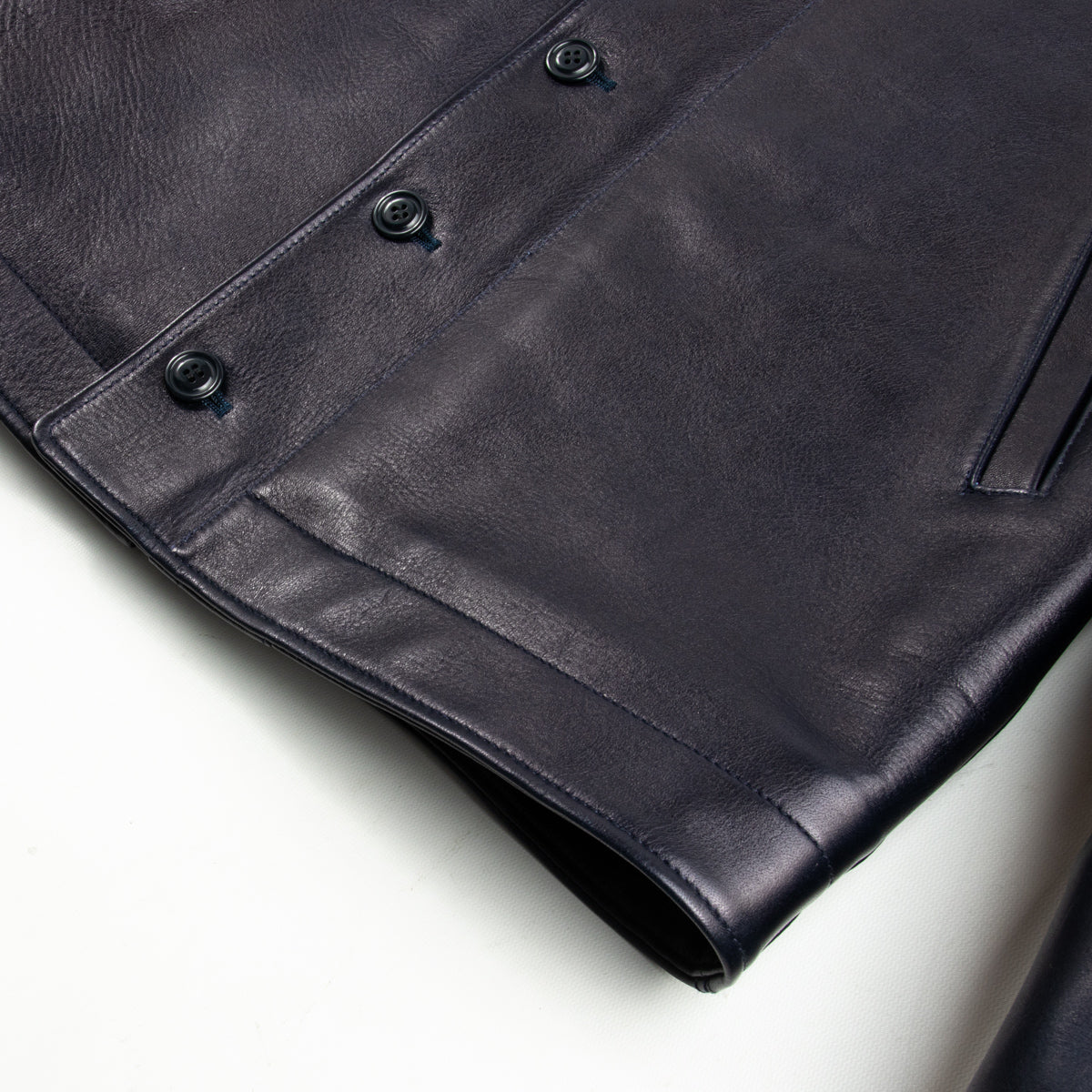 Y'2 Leather Indigo Horse N-1 Deck Jacket (IN-1) - Standard & Strange