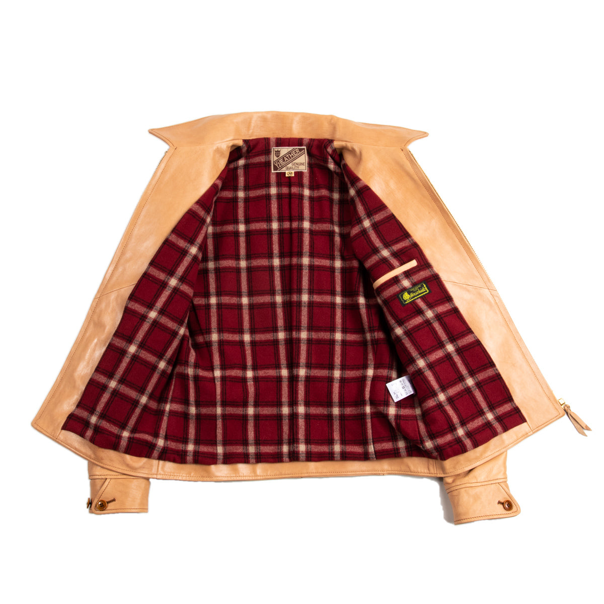 Y'2 Leather Kakishibu Persimmon Tanned Horsehide Single Riders Jacket (KR-42) - Standard & Strange