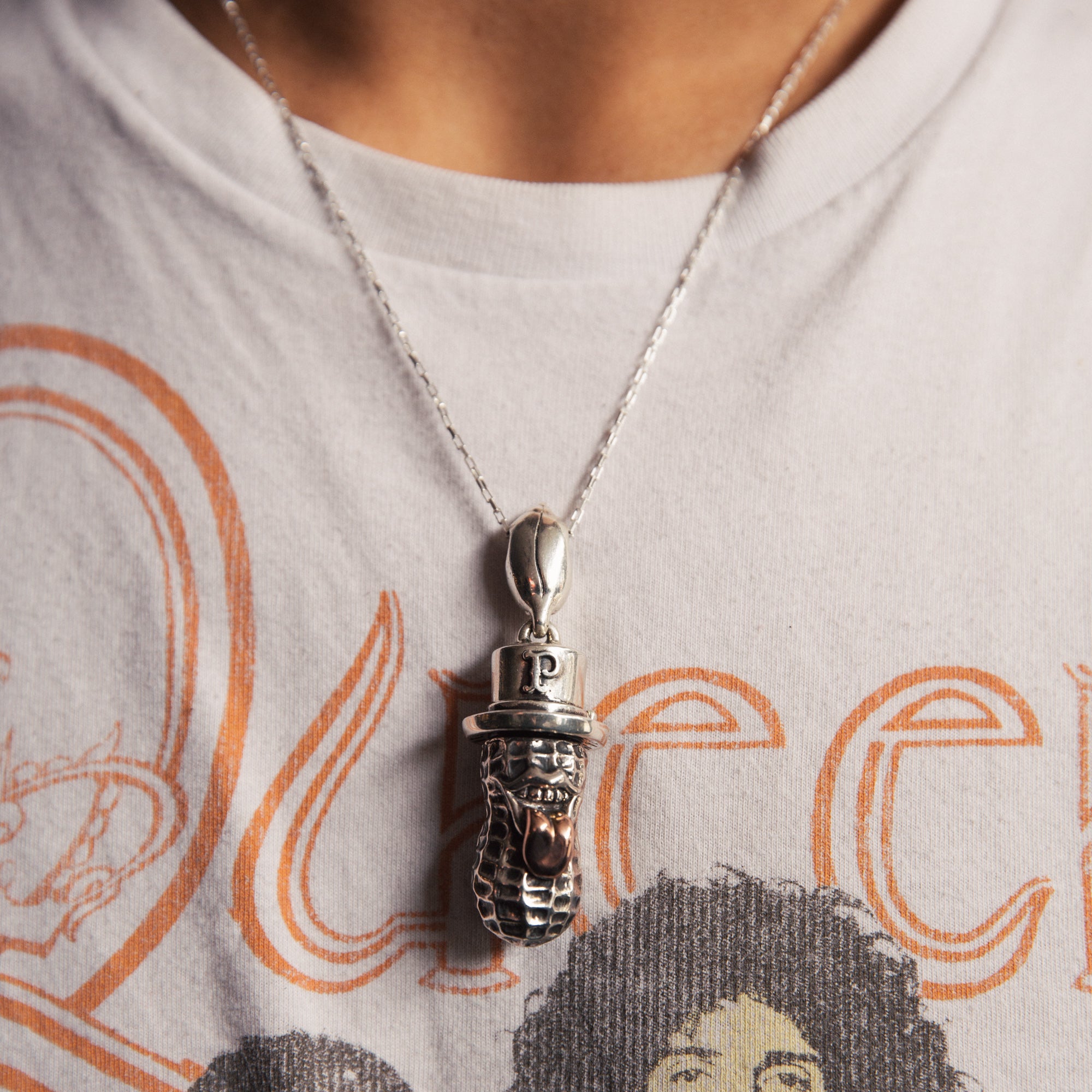 Peanuts & Co Yachimata Bero Peanuts Pendant / Key Ring - Silver x 10K Gold - Standard & Strange