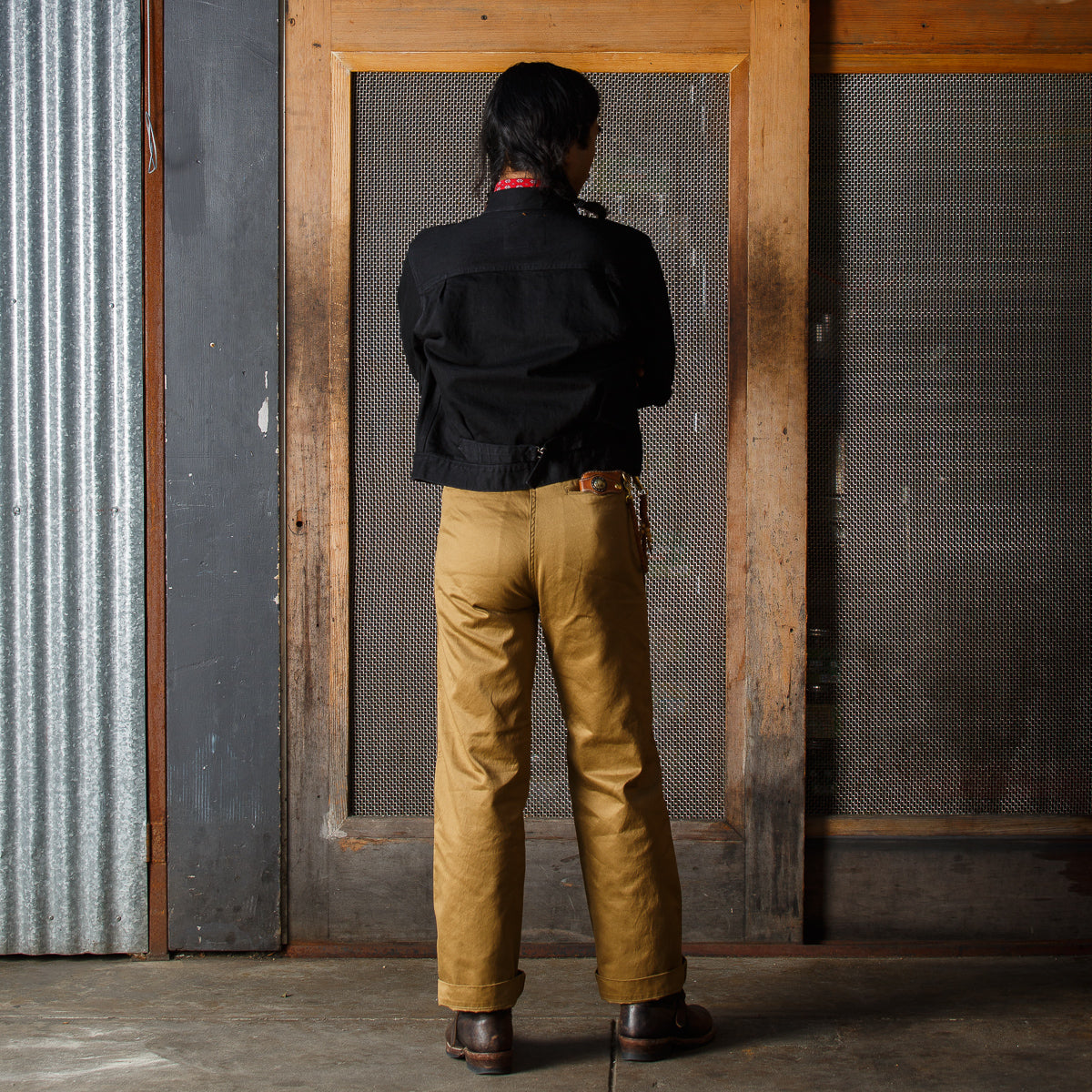 Black Sign Khaki Chino Trousers Type 2 - Beige (Unhemmed) - Standard & Strange