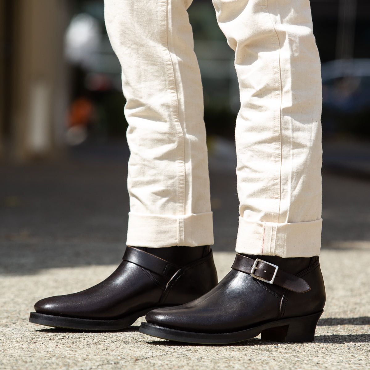 Clinch Boots Engineer Boots - Black Overdyed Horsebutt - CN Wide Last - Standard & Strange