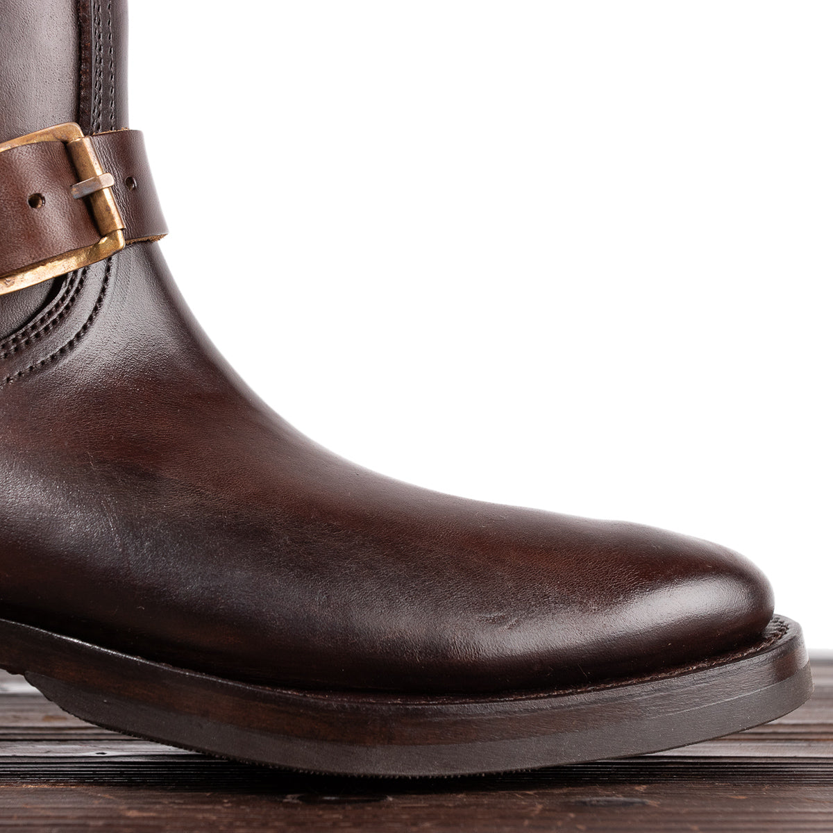 Clinch Boots Engineer Boots - Brown Overdyed Horsebutt - CN Wide Last - Standard & Strange