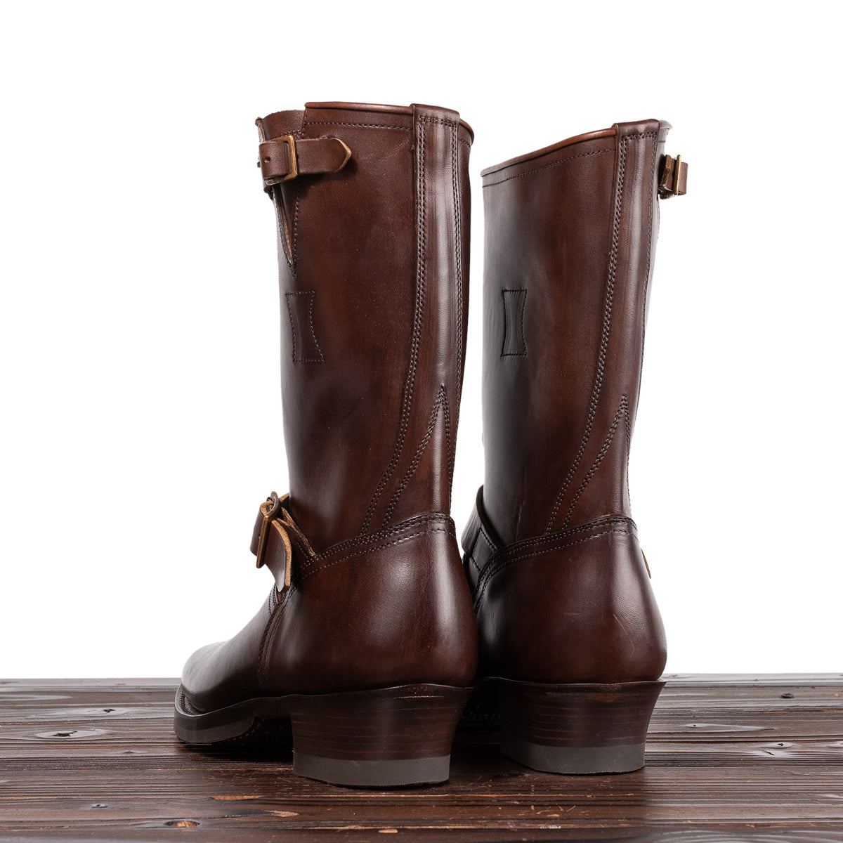 Clinch Boots Engineer Boots - Brown Overdyed Horsebutt - CN Wide Last - Standard & Strange