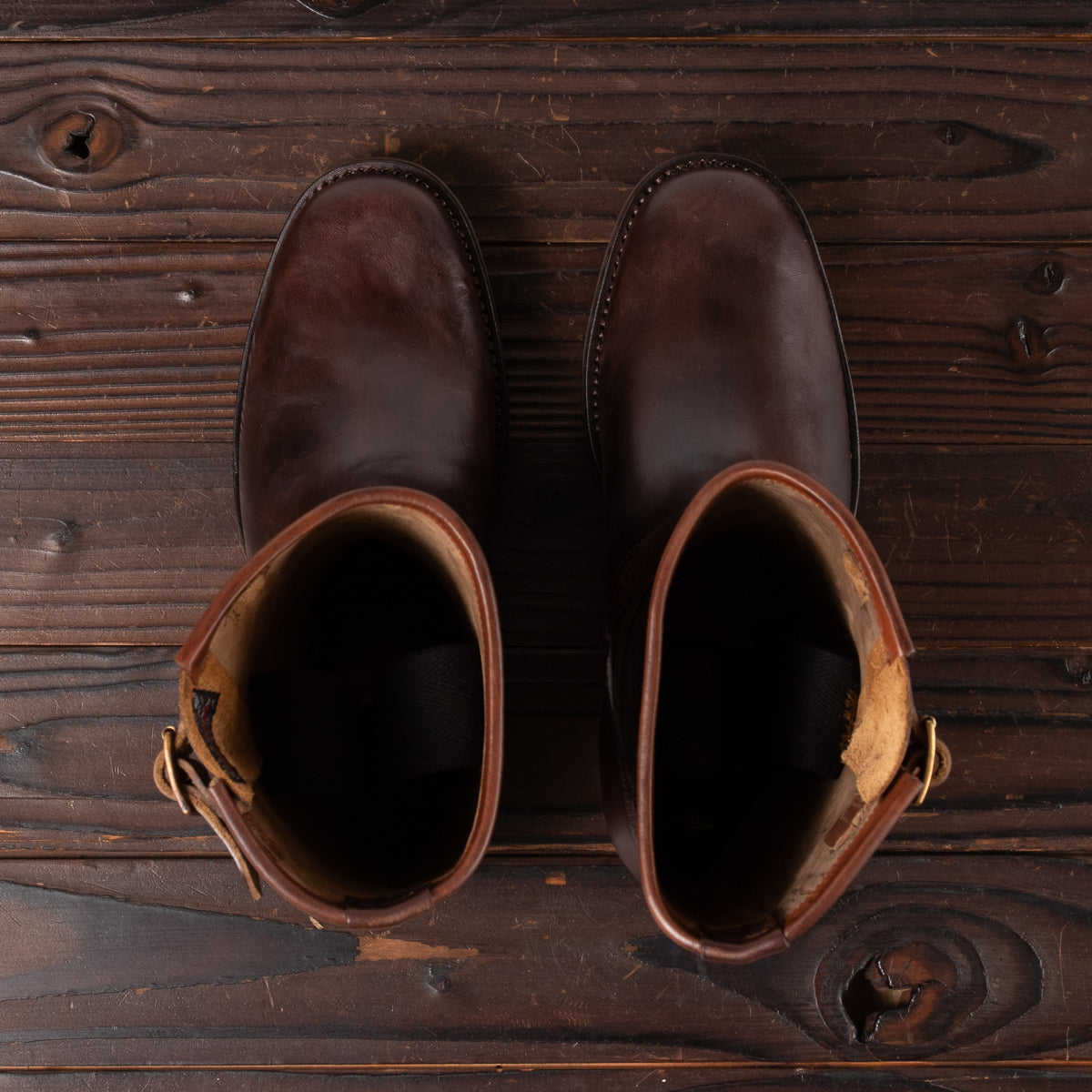 Clinch Boots Engineer Boots - Brown Overdyed Horsebutt - CN Wide Last - Standard & Strange