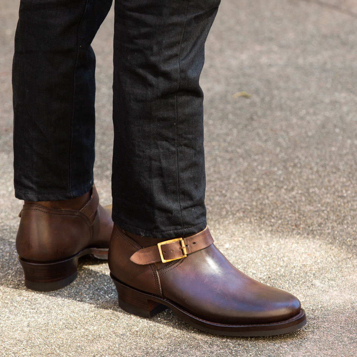 Clinch Boots Engineer Boots - Brown Overdyed Horsebutt - CN Wide Last - Standard & Strange