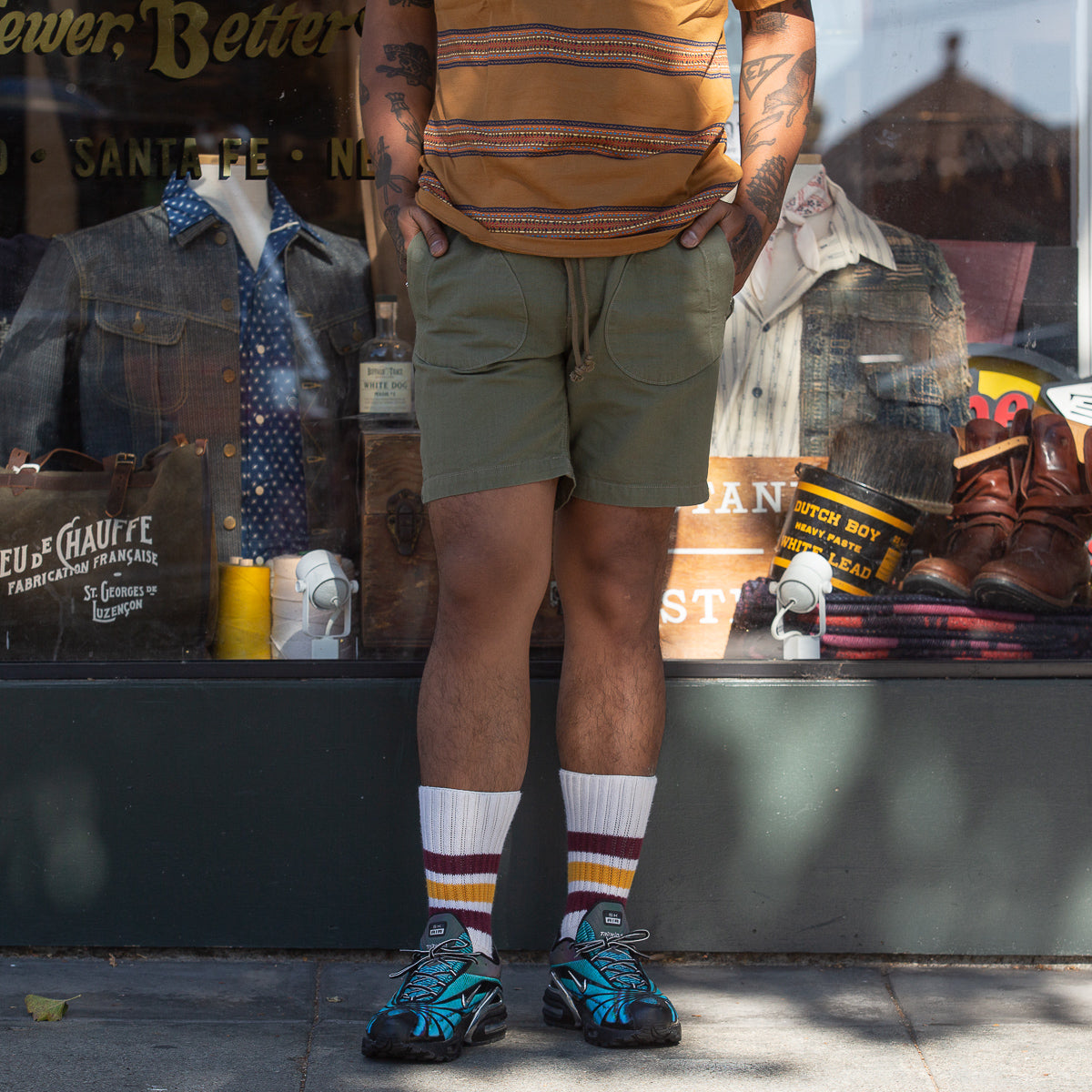 Freenote Deck Shorts - Olive - Standard & Strange