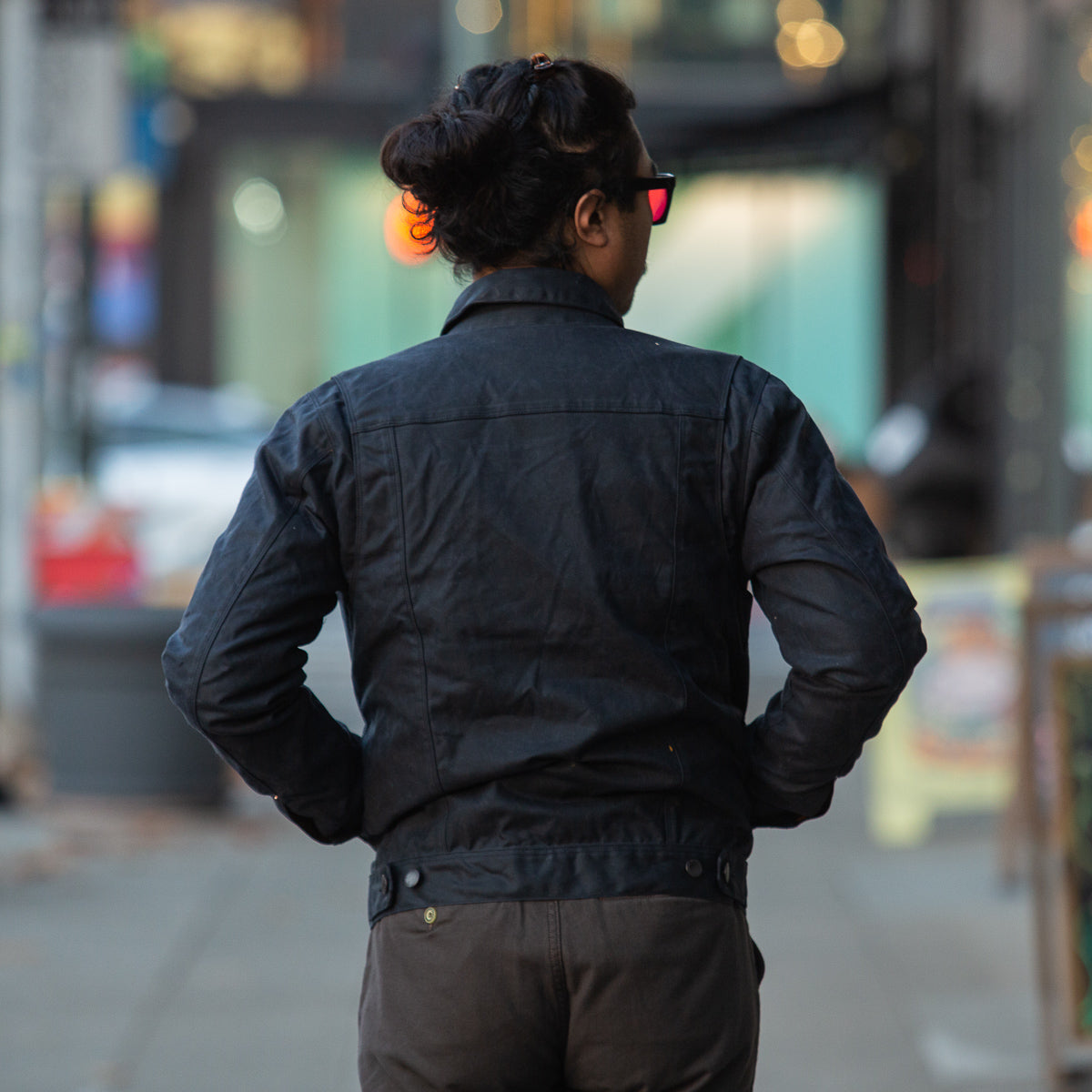 Freenote RJ-1 Jacket - Black Waxed Canvas - Standard & Strange