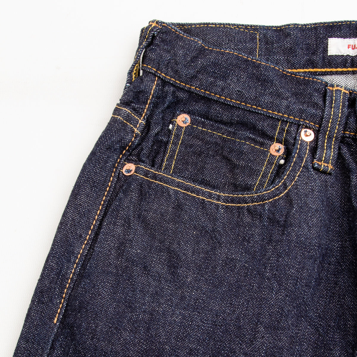 Fullcount 0107-21 - Womens' Wide Straight "Monroe" - One Wash Denim - Standard & Strange