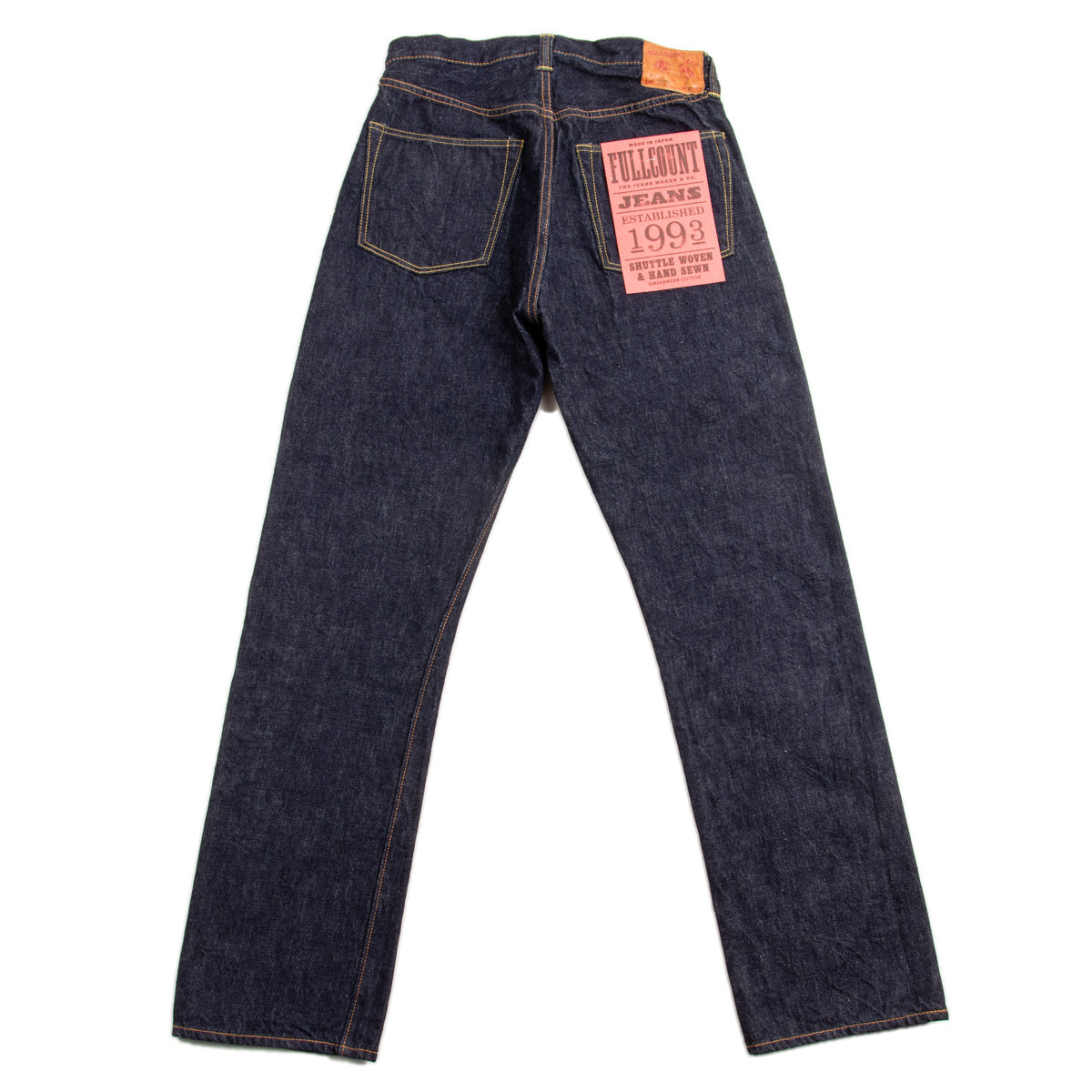 Fullcount 1101W - Regular Fit Tapered Leg - One Wash Denim - Standard & Strange