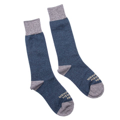 John Lofgren Two Pack Socks - Camo Blue  x Grained Navy Gray - Standard & Strange