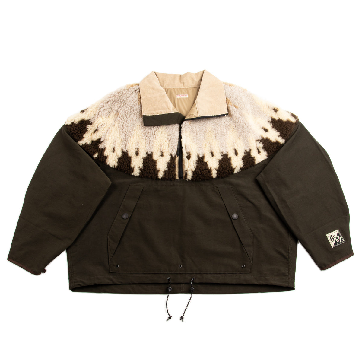 Kapital 60/40 Cloth x BOA Fleece NORDIC Anorak - Brown - Standard & Strange
