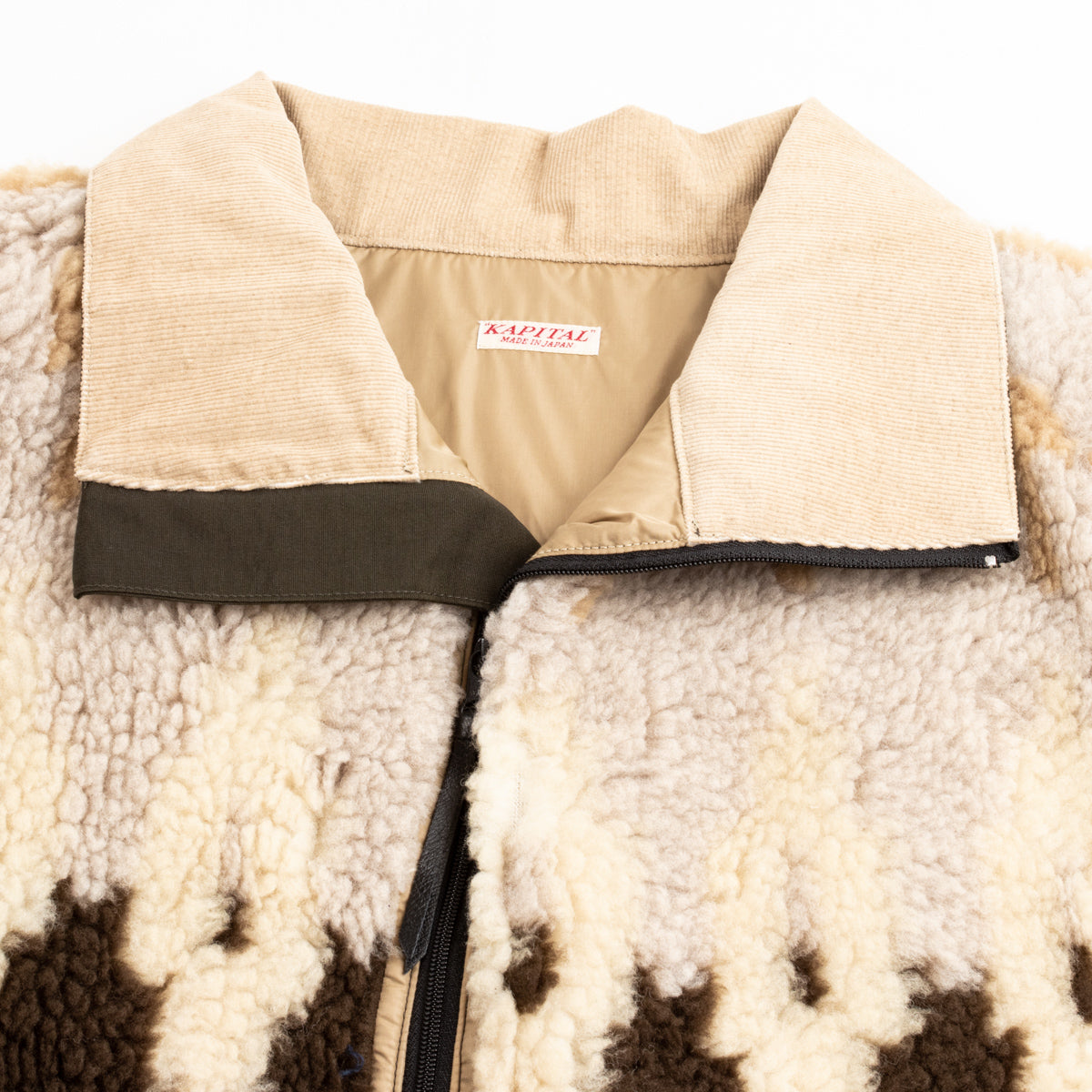 Kapital 60/40 Cloth x BOA Fleece NORDIC Anorak - Brown - Standard & Strange