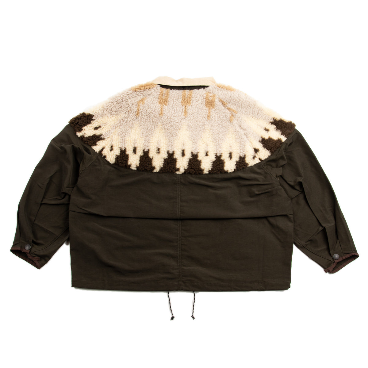 Kapital 60/40 Cloth x BOA Fleece NORDIC Anorak - Brown - Standard & Strange