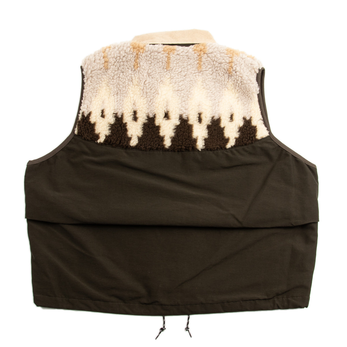 Kapital 60/40 Cloth x BOA Fleece NORDIC Vest - Brown - Standard & Strange