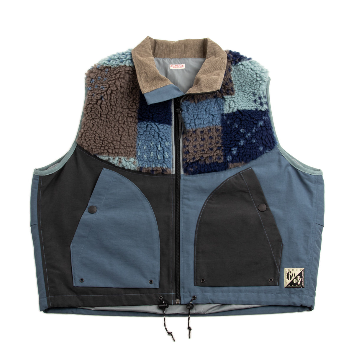Kapital 60/40 Cloth x TUGIHAGI Fleece HUTTE Vest - Navy - Standard & Strange