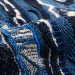 Kapital 7G BORO Gaudy Knit Cardigan - Navy - Standard & Strange