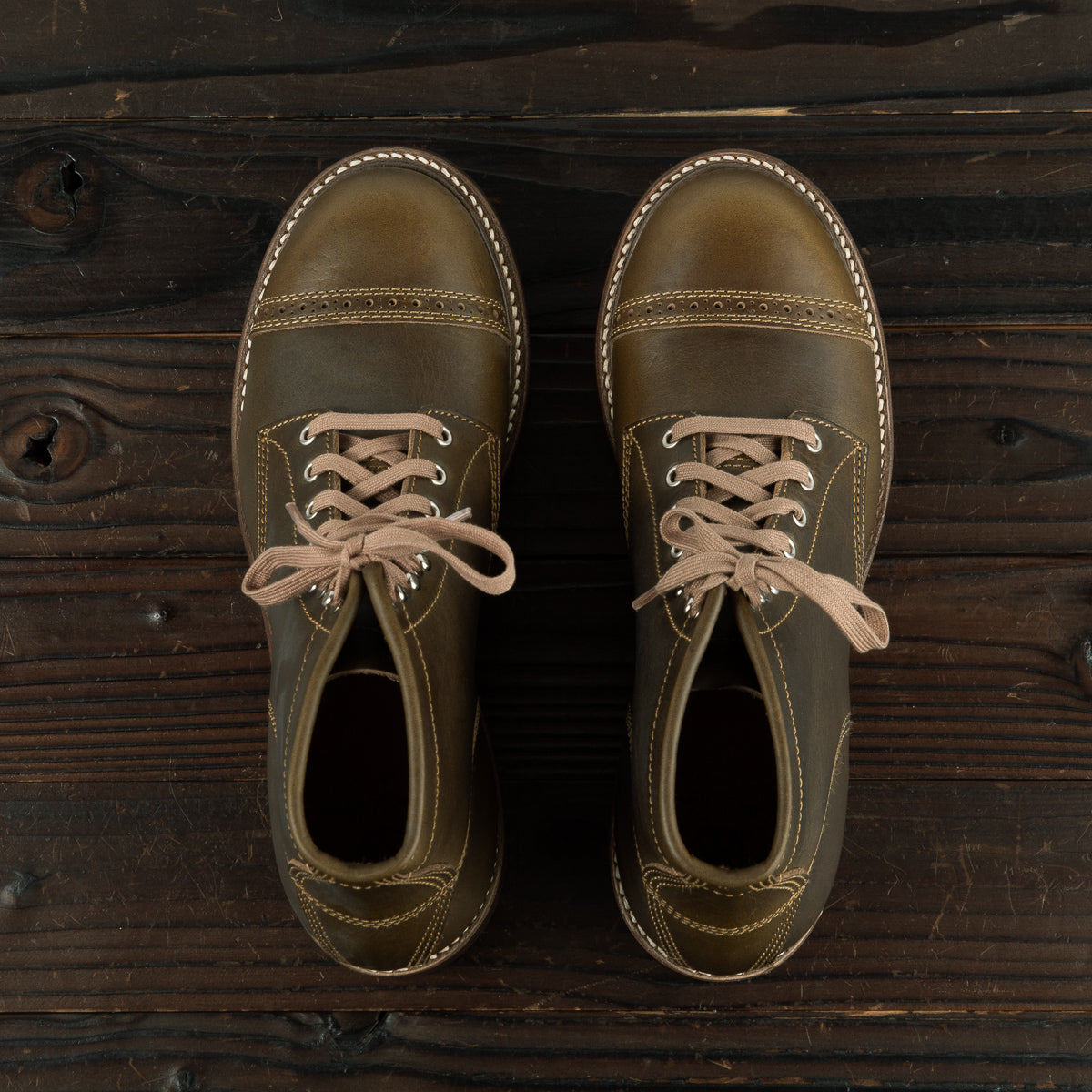 John Lofgren Combat Boots - Dark Olive CXL - Standard & Strange