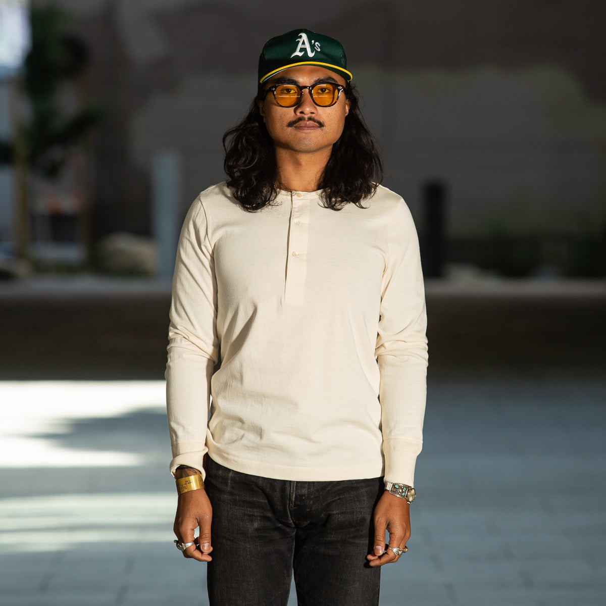 Merz b. Schwanen 206 Loopwheeled LS Henley - Nature - Standard & Strange