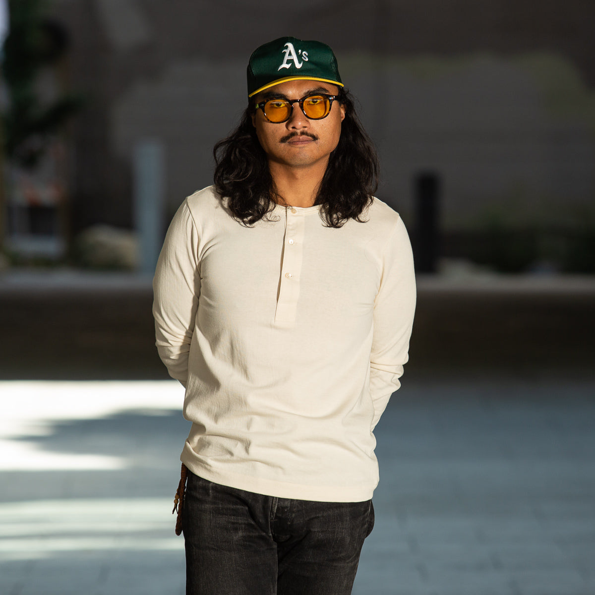 Merz b. Schwanen 206 Loopwheeled LS Henley - Nature - Standard & Strange