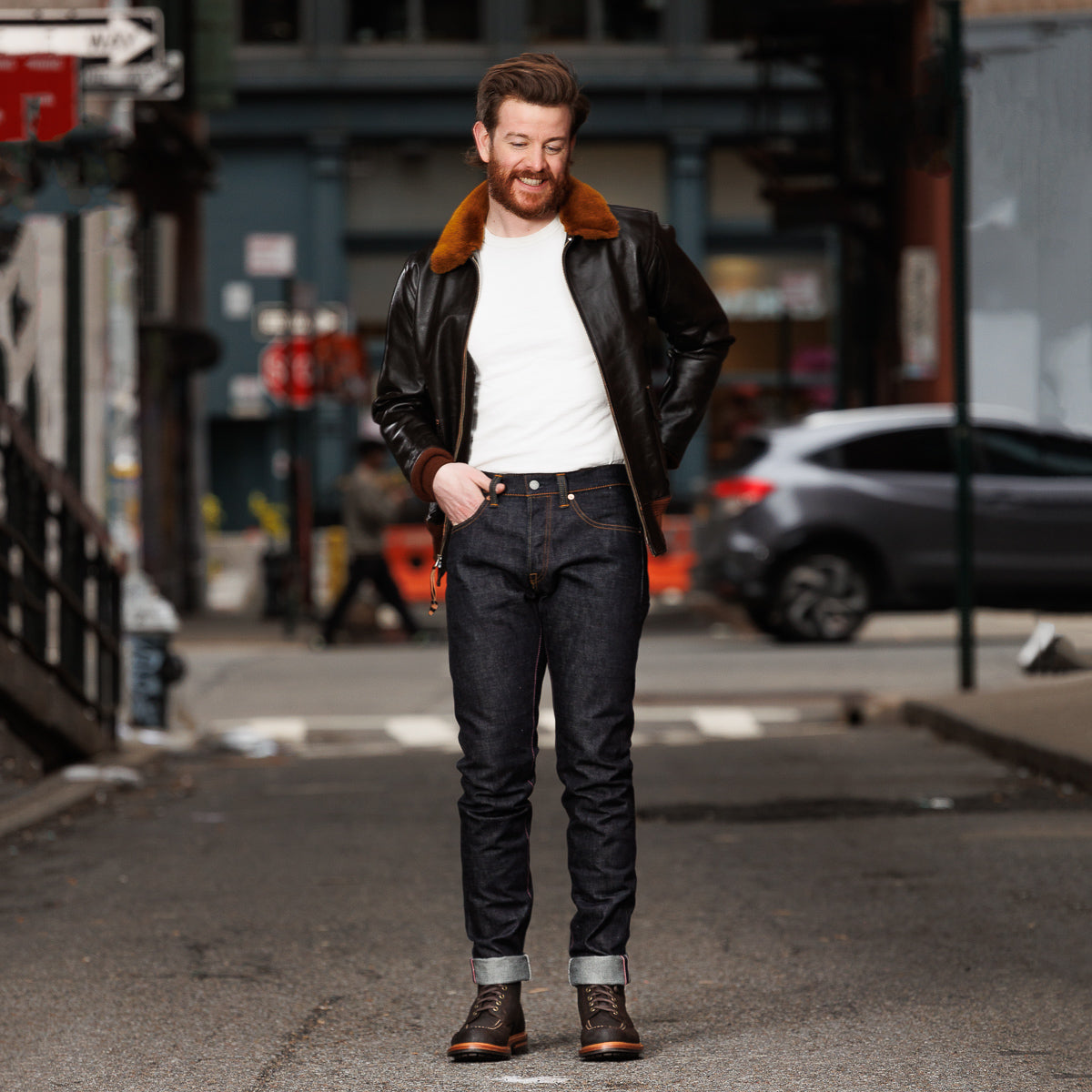 Momotaro 0405-SP High Tapered Fit - GTB Battle Stripe - 15.7oz - Standard & Strange