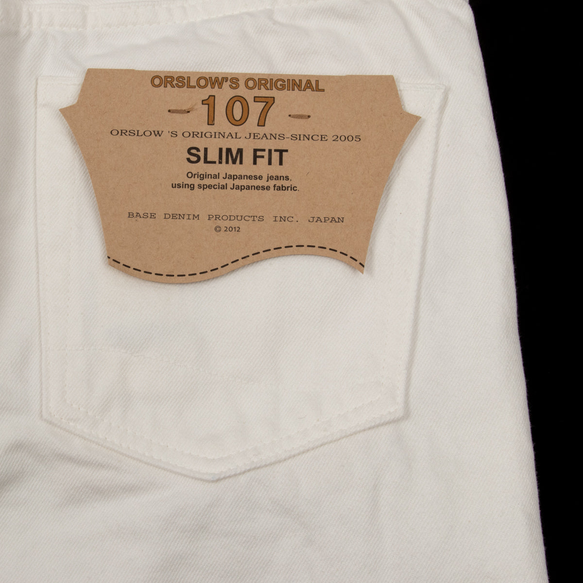 OrSlow 107 Ivy Fit Denim - White - Standard & Strange