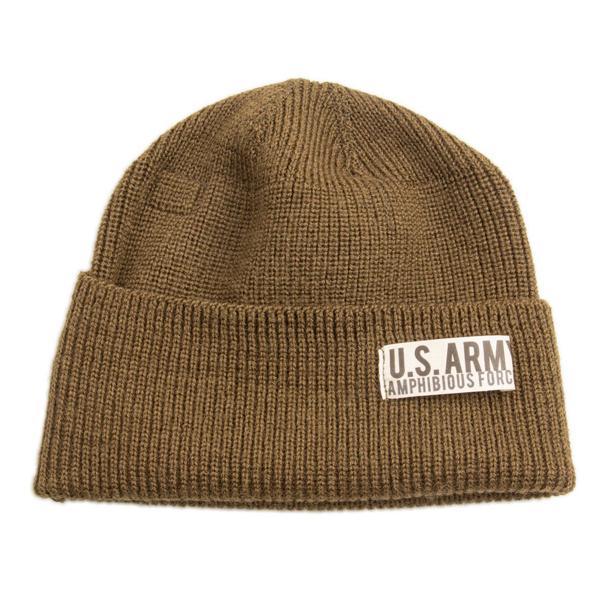 Papa Nui US Army Amphibious Forces Watch Cap - Khaki - Standard & Strange