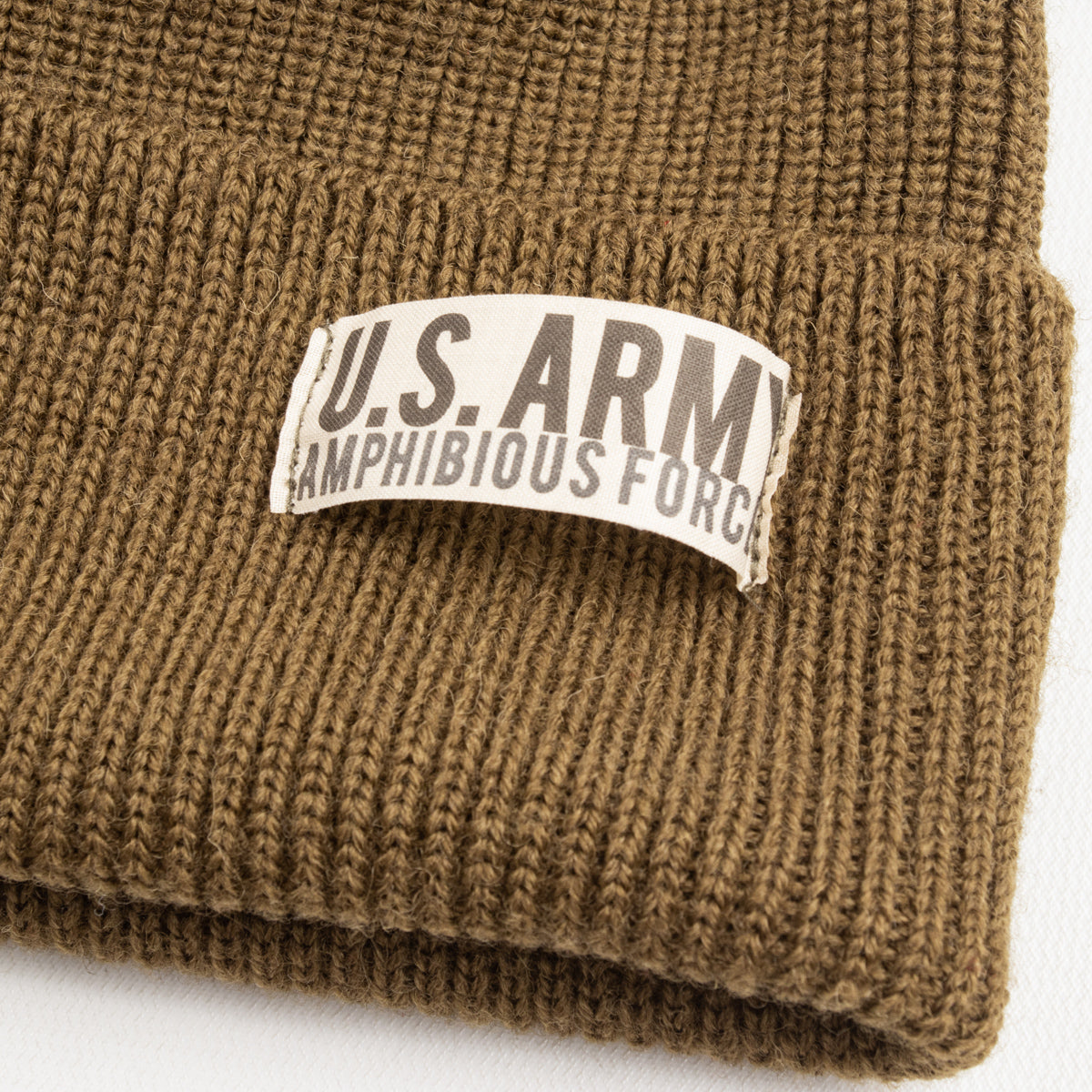 Papa Nui US Army Amphibious Forces Watch Cap - Khaki - Standard & Strange