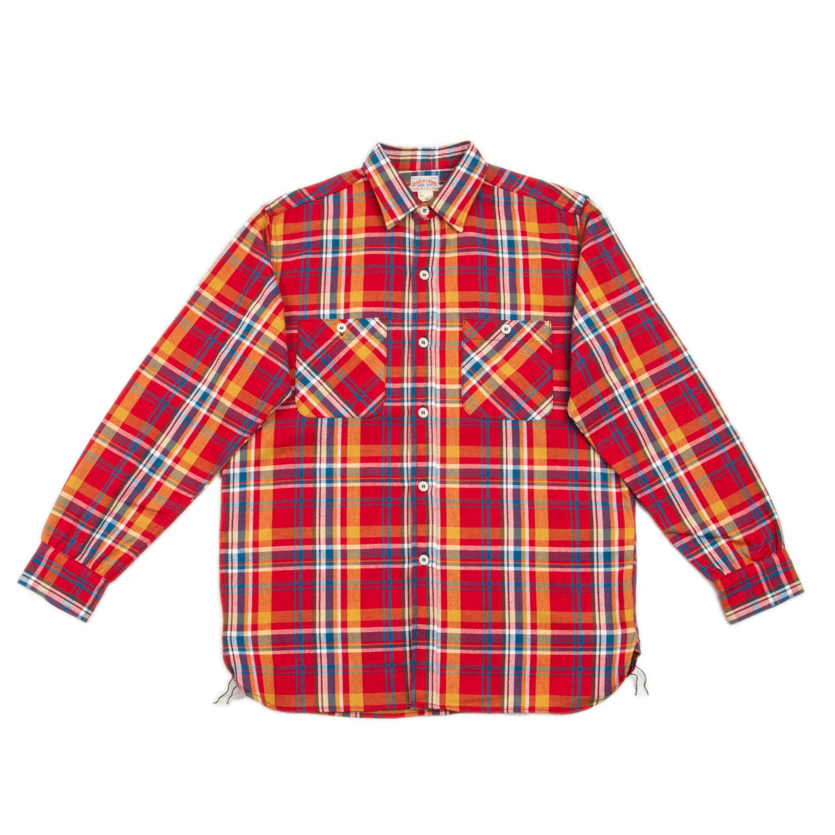 The Real McCoy's 8HU Check Flannel Shirt - Red - Standard & Strange
