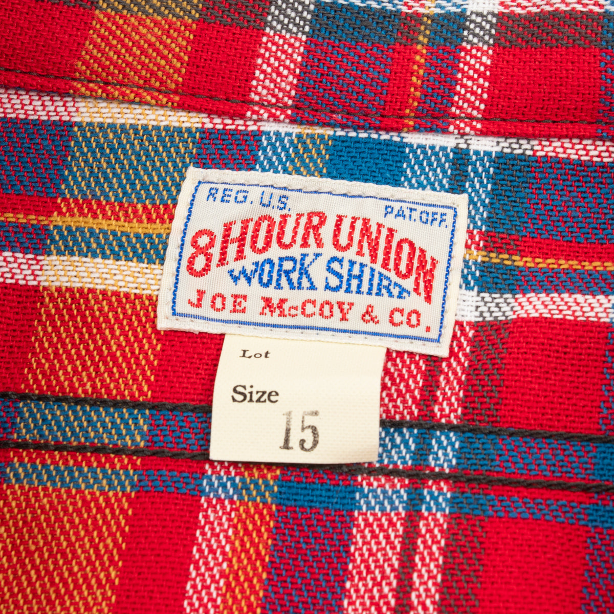 The Real McCoy's 8HU Check Flannel Shirt - Red - Standard & Strange