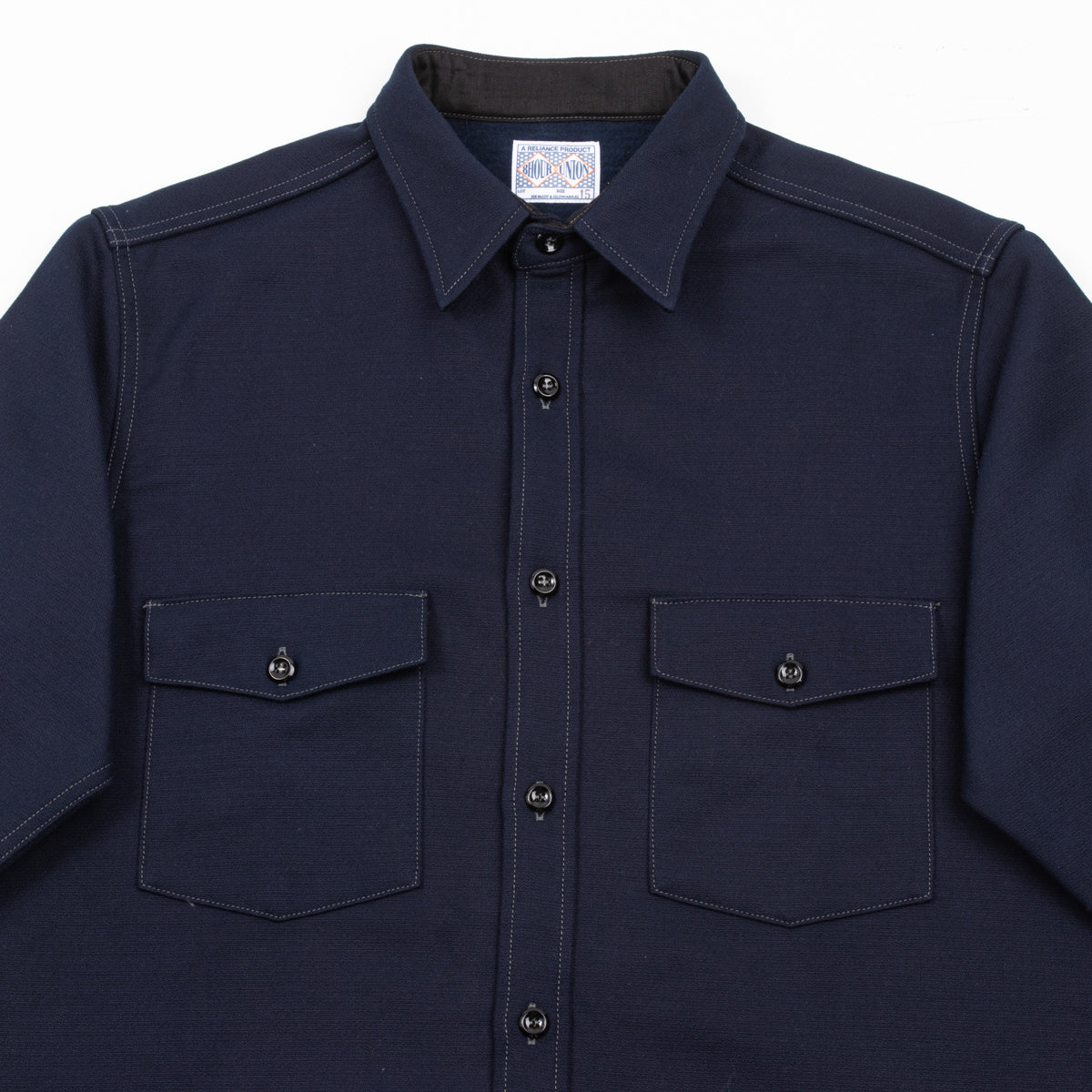 The Real McCoy's 8HU Heavy Moleskin Shirt - Navy - Standard & Strange