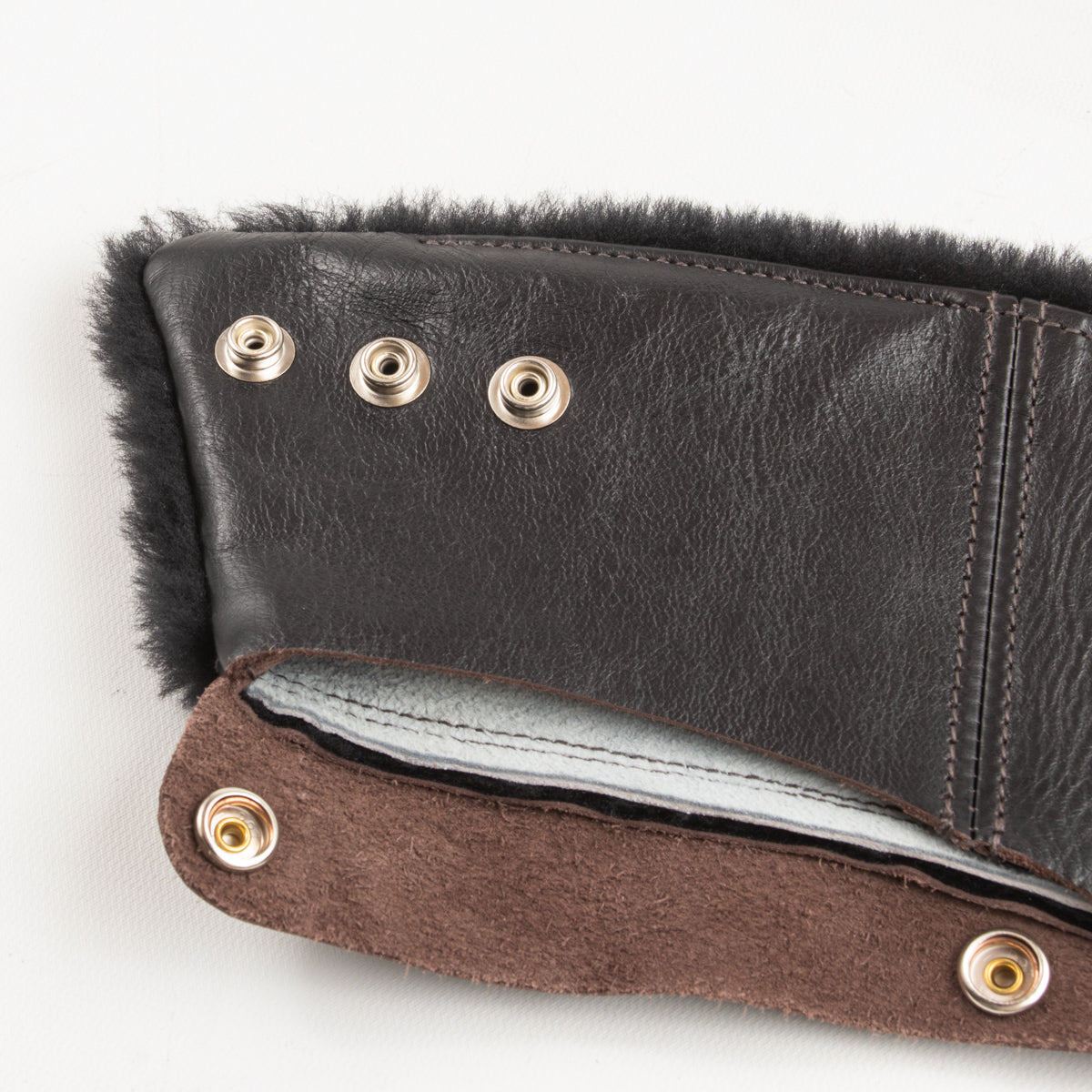 The Real McCoy's Buco Detachable Mouton Collar - Black - Standard & Strange