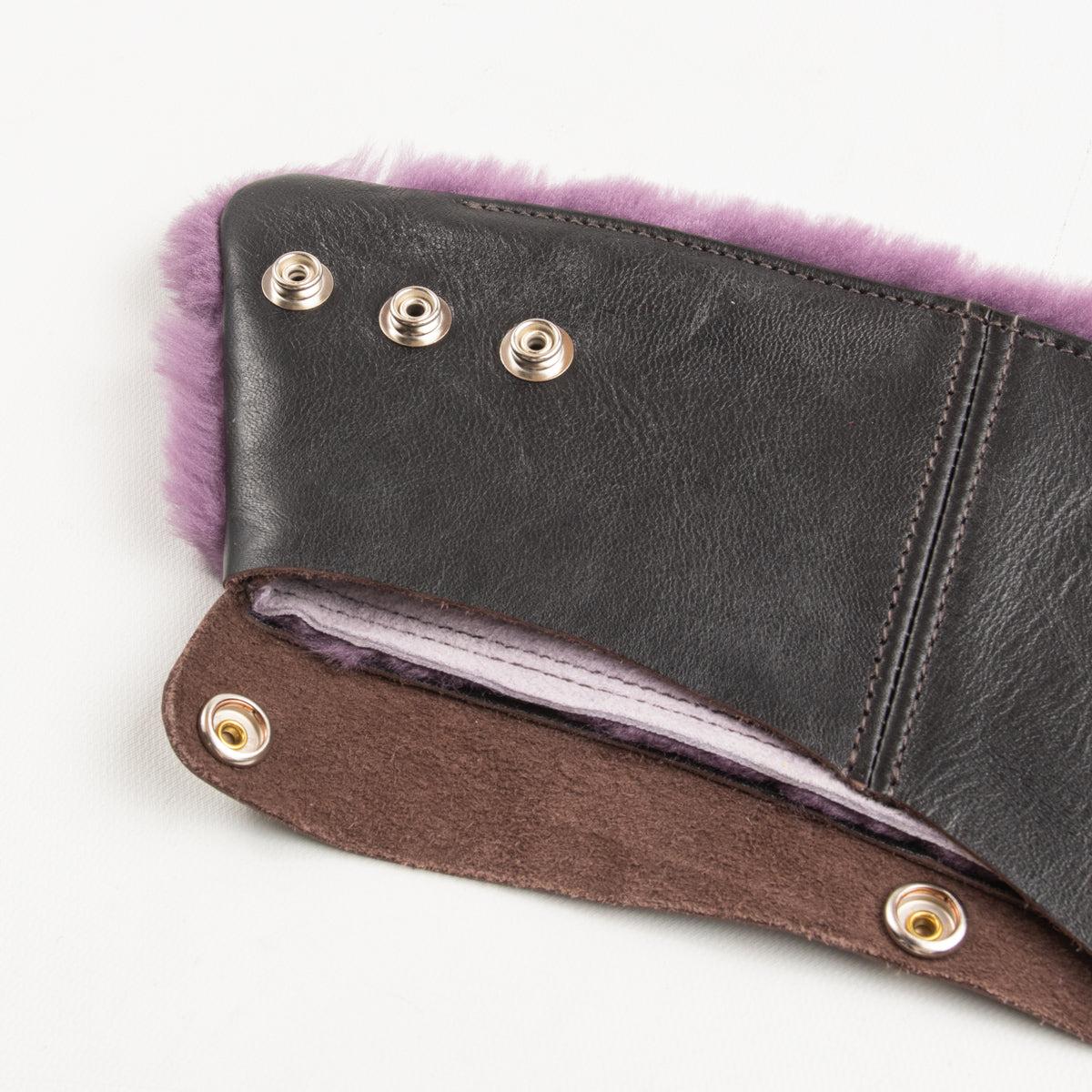 The Real McCoy's Buco Detachable Mouton Collar - Purple - Standard & Strange