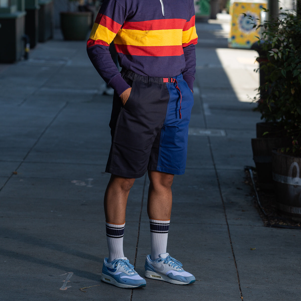 The Real McCoy's Climbers' Shorts (Multi-Tone) - Blue - Standard & Strange