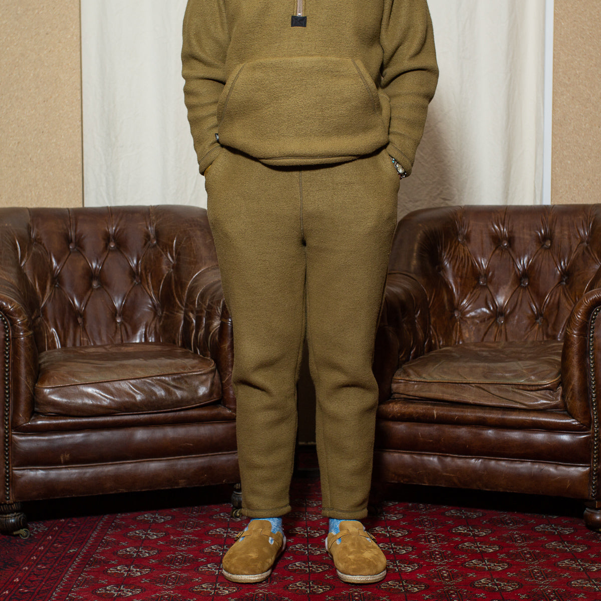 The Real McCoy's Trousers, Cold Weather, Fleece - Coyote - Standard & Strange