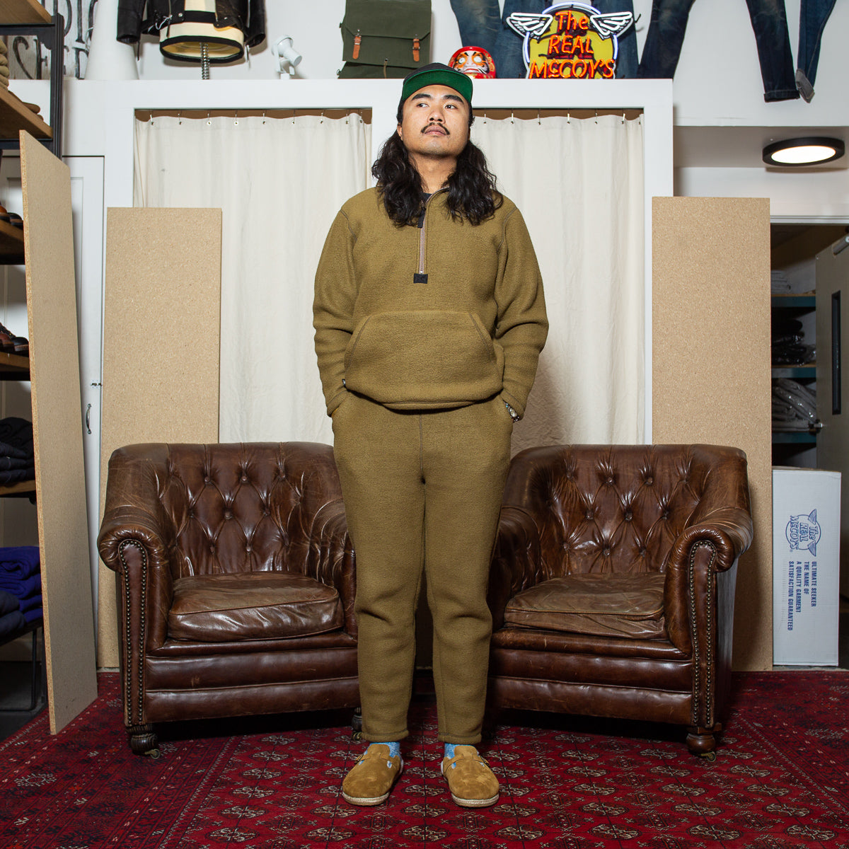 The Real McCoy's Shirts, Pullover, Fleece - Coyote - Standard & Strange