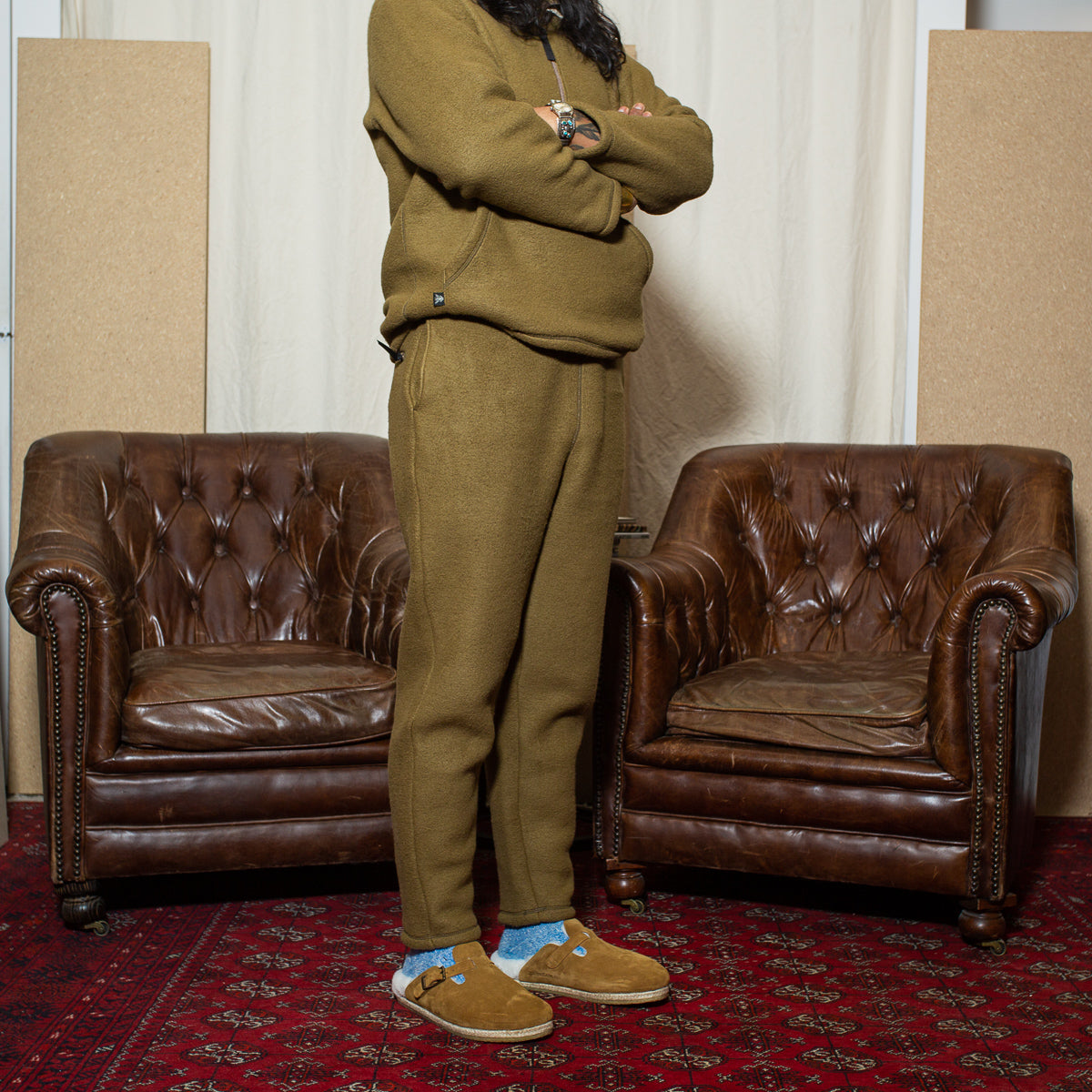 The Real McCoy's Trousers, Cold Weather, Fleece - Coyote - Standard & Strange