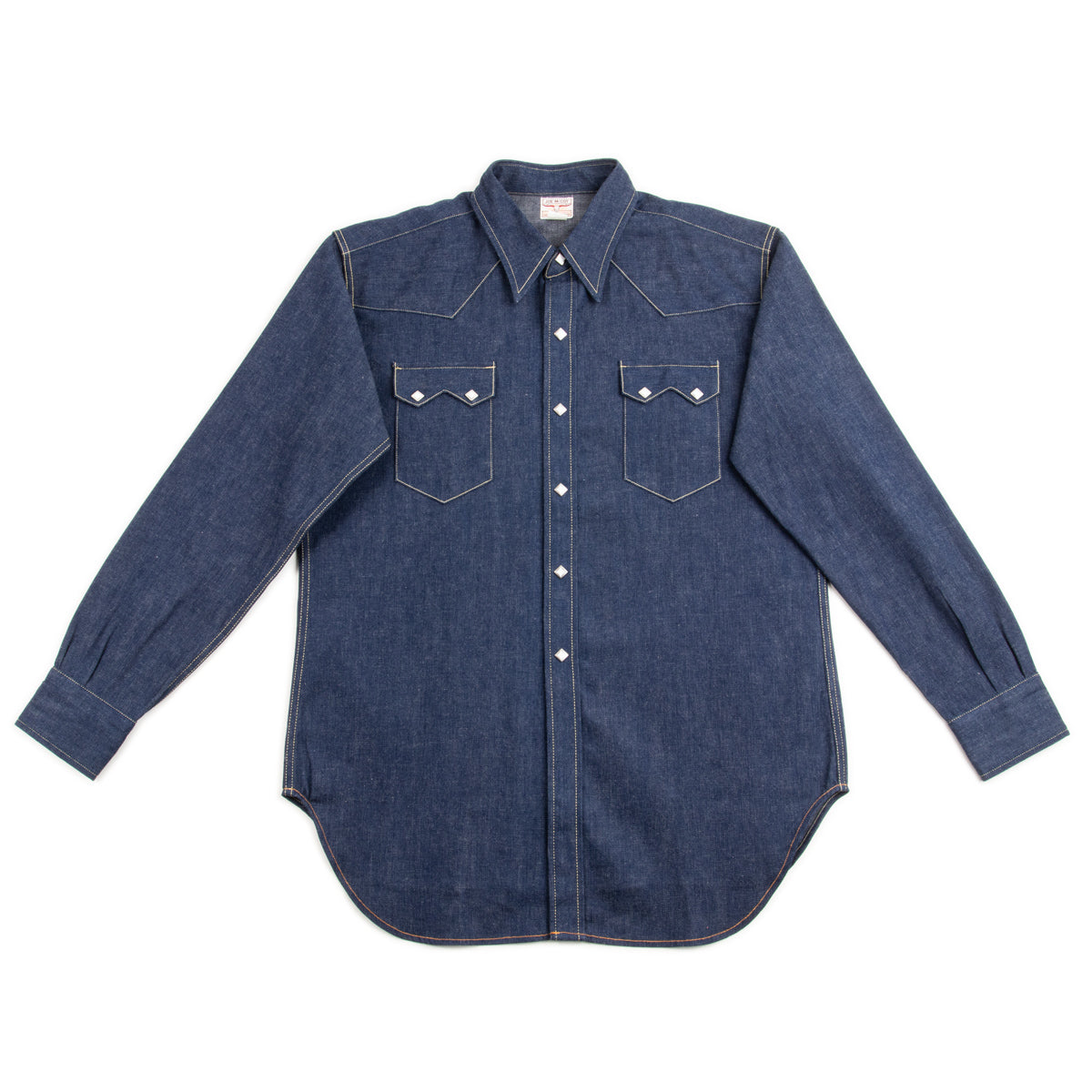 The Real McCoy's Denim Western Shirt / Sawtooth - Indigo - Standard & Strange