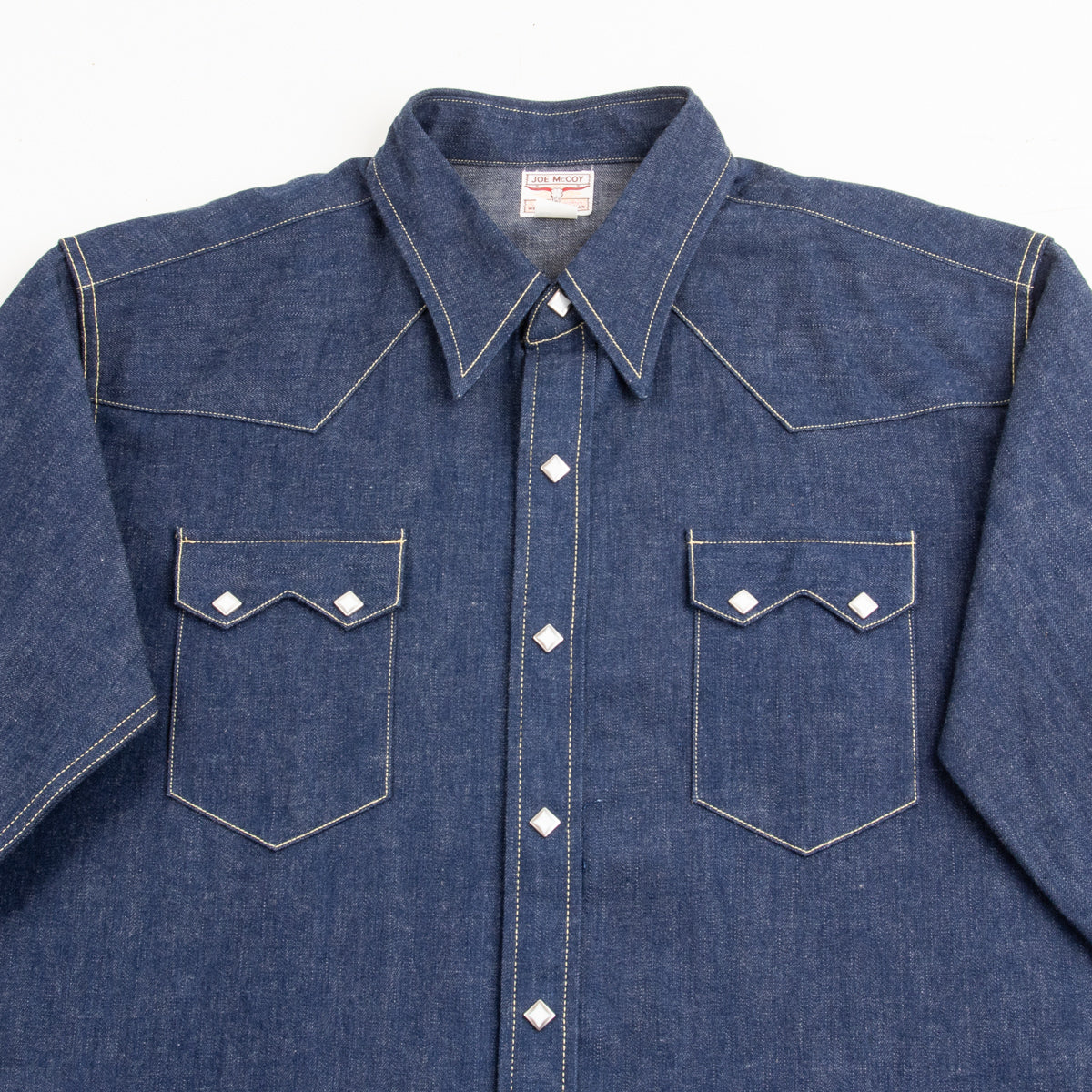 The Real McCoy's Denim Western Shirt / Sawtooth - Indigo - Standard & Strange