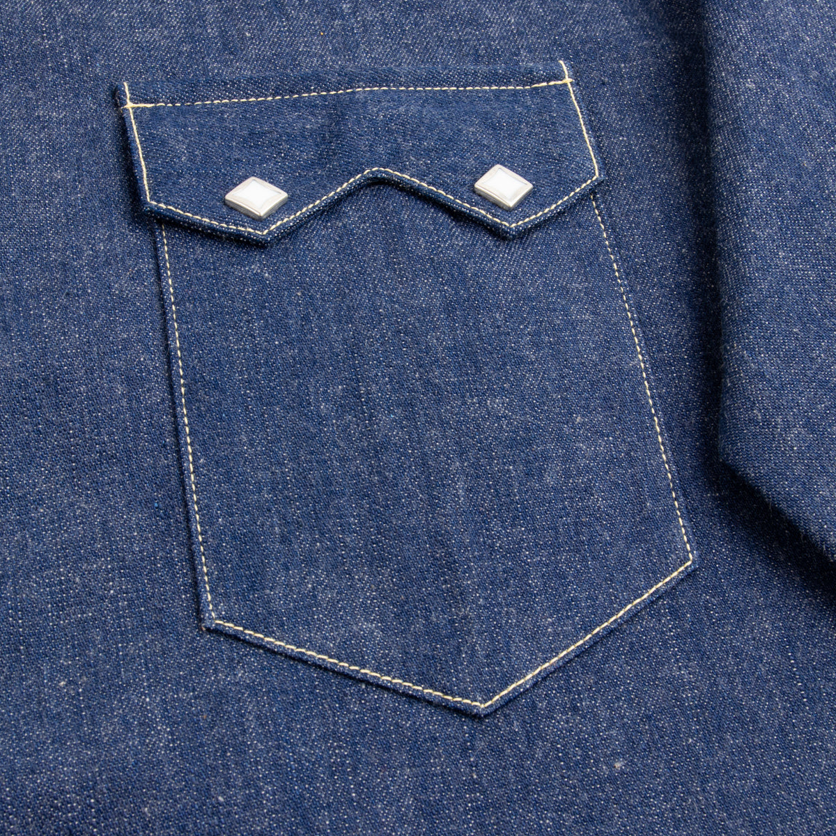 The Real McCoy's Denim Western Shirt / Sawtooth - Indigo - Standard & Strange