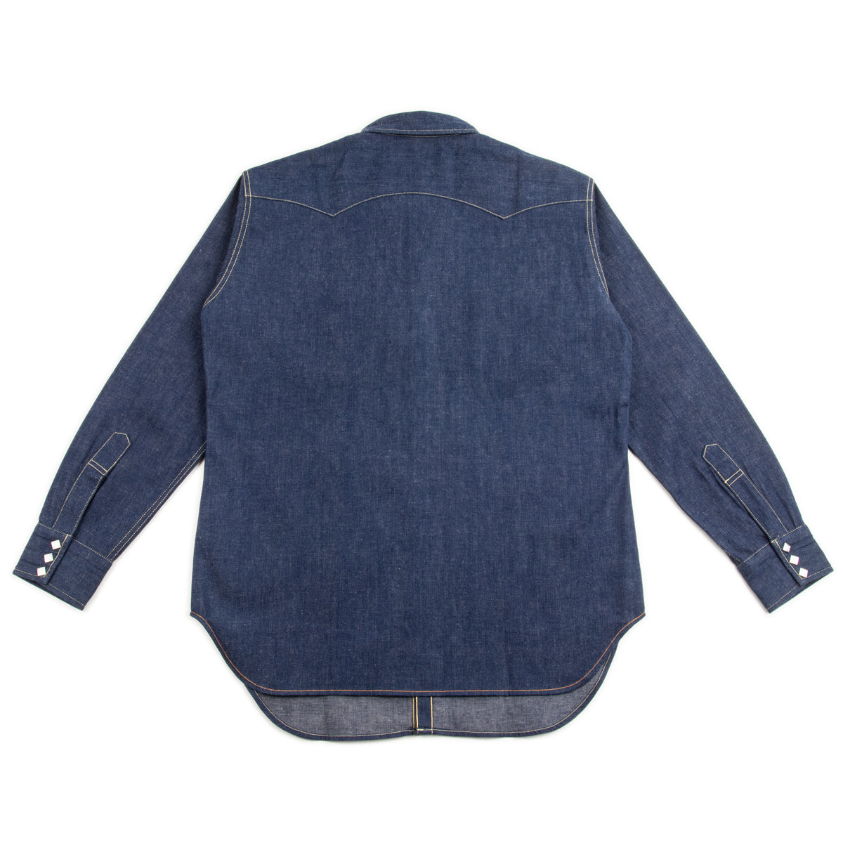 The Real McCoy's Denim Western Shirt / Sawtooth - Indigo - Standard & Strange