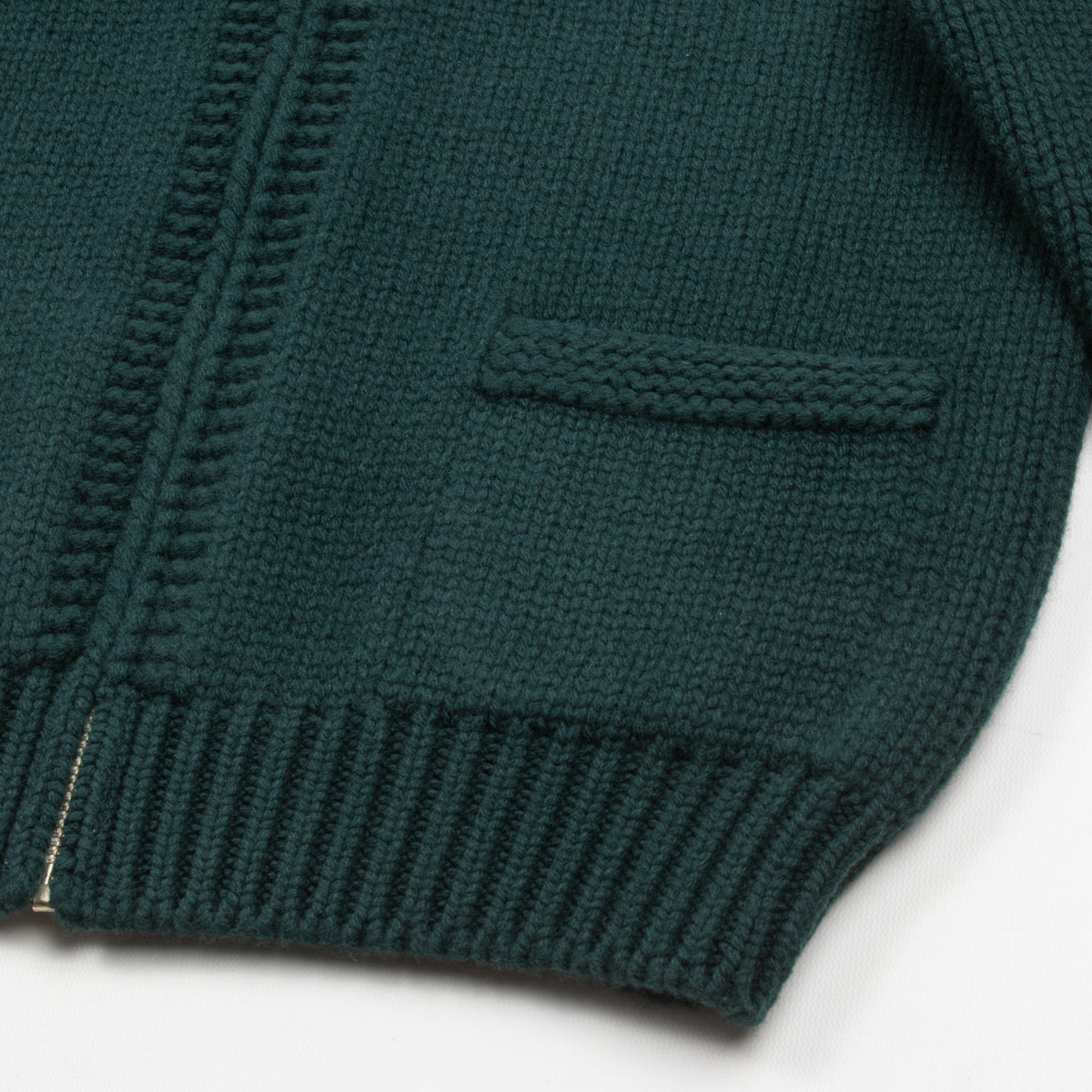 The Real McCoy's Heavy Wool Cashmere Sweater - Green - Standard & Strange