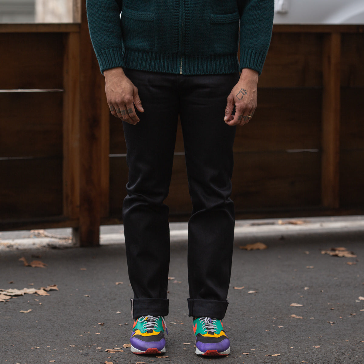 The Real McCoy's Joe McCoy Lot 966BK Black Denim Jeans - Standard & Strange