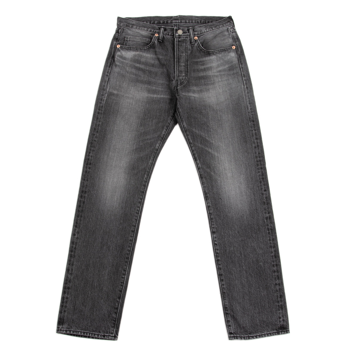 The Real McCoy's Joe McCoy Lot 966BK Black Denim Jeans (Washed) - Standard & Strange