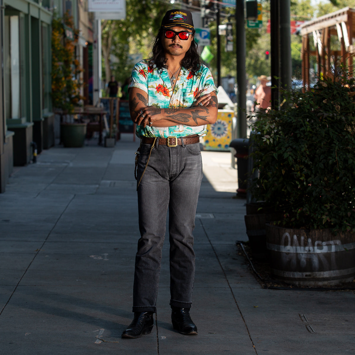 The Real McCoy's Joe McCoy Lot 966BK Black Denim Jeans (Washed) - Standard & Strange