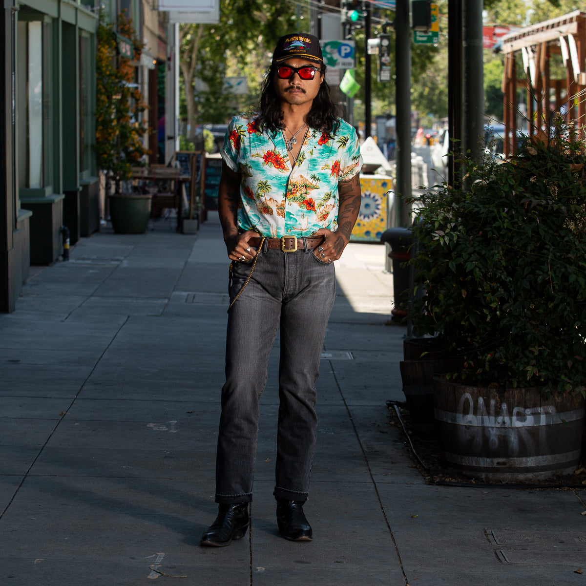 The Real McCoy's Joe McCoy Lot 966BK Black Denim Jeans (Washed) - Standard & Strange