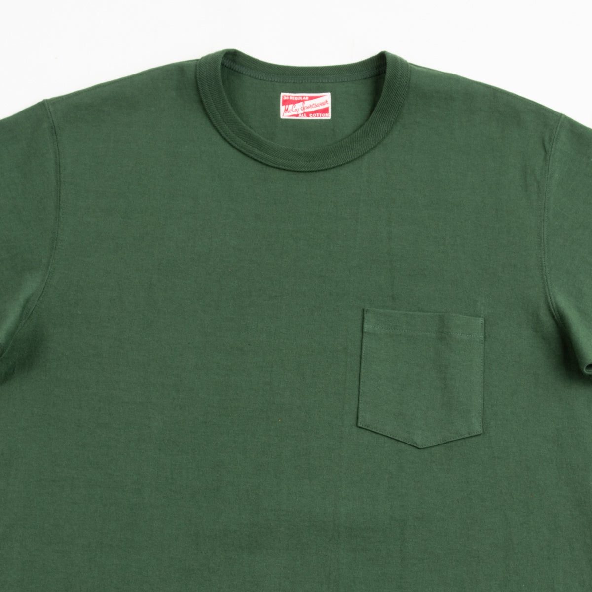 The Real McCoy's Joe McCoy Pocket Tee - Forest - Standard & Strange