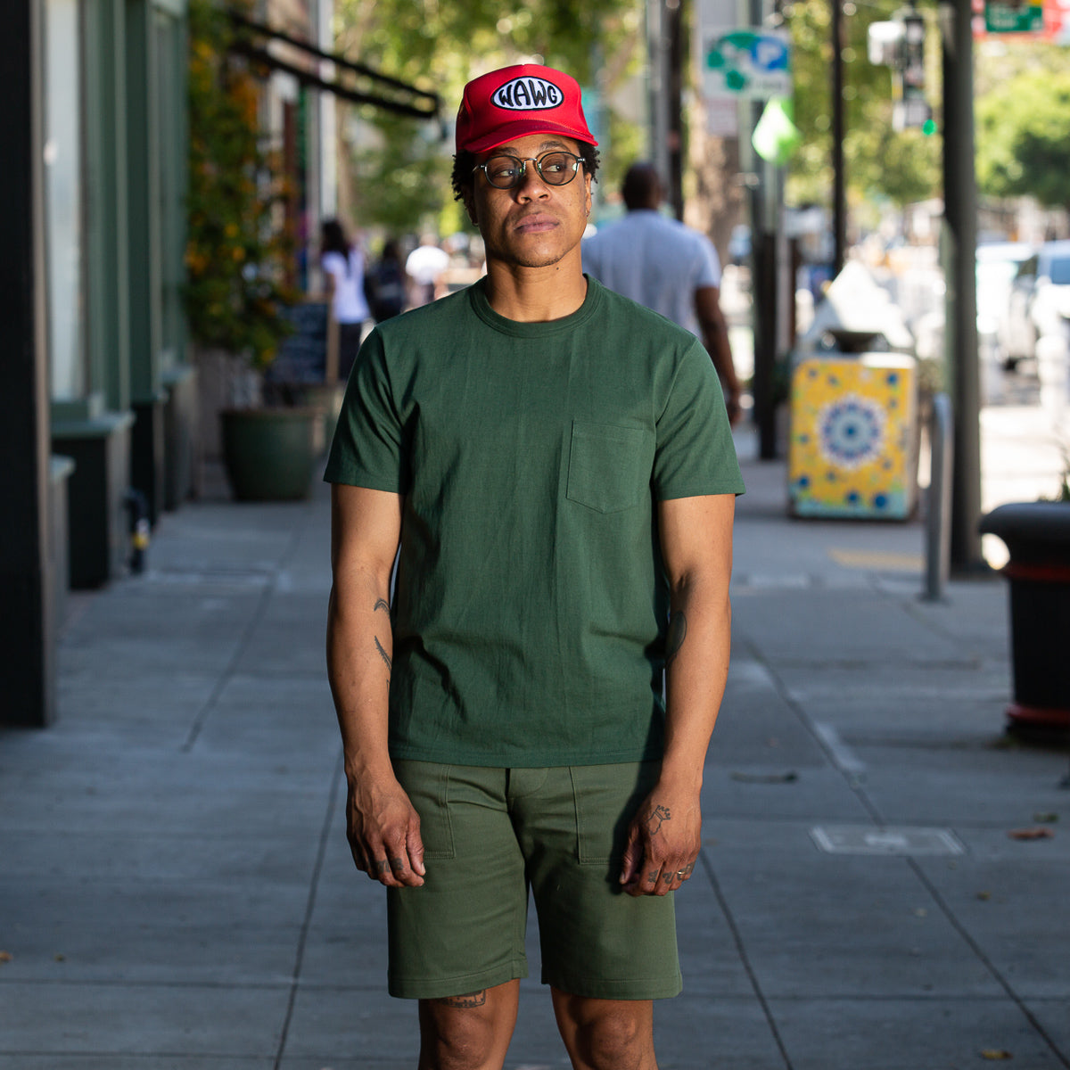The Real McCoy's Joe McCoy Pocket Tee - Forest - Standard & Strange